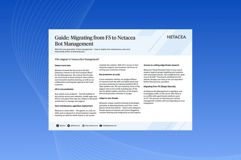 netacea bot management F5 integration guide
